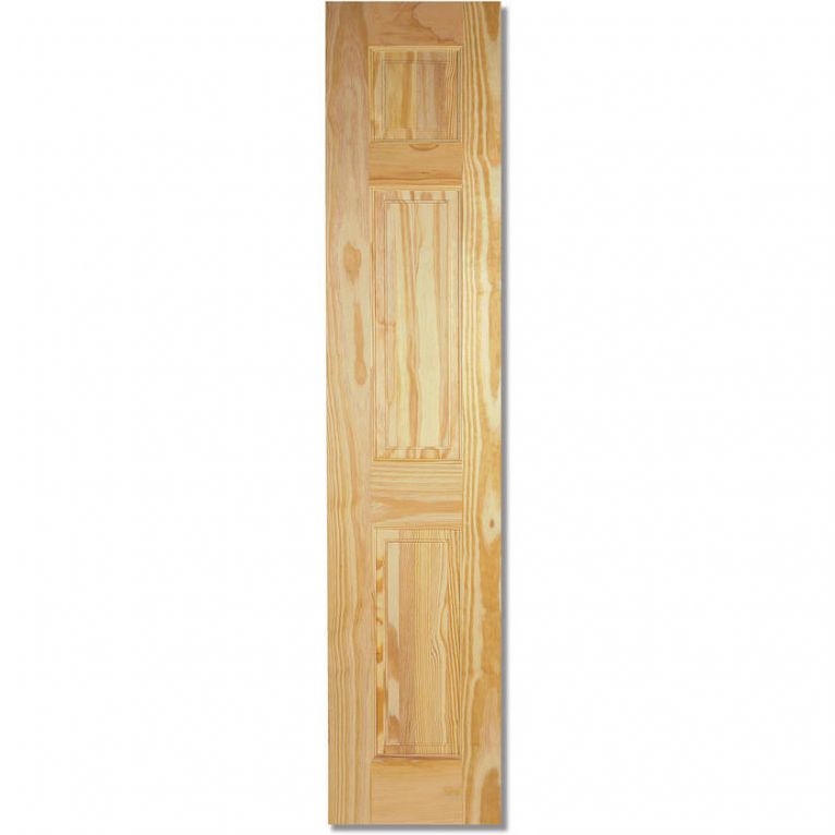 3 Panel Clear Pine Half Internal Door - 533 x 1981 x 35mm